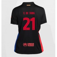 Barcelona Frenkie de Jong #21 Vieraspaita Naiset 2024-25 Lyhythihainen